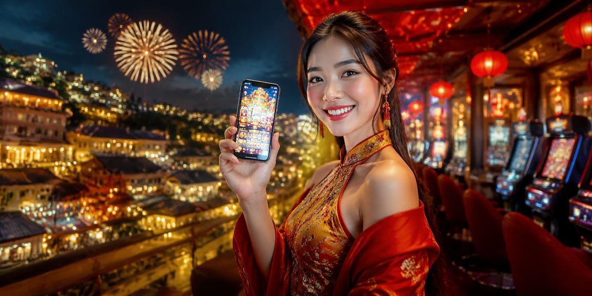 Người chơi truy cập casino di động tại lễ hội Sapa về đêm